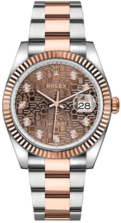 repliche Orologio da uomo Rolex Datejust 36 Chocolate Jubilee Dial 126231