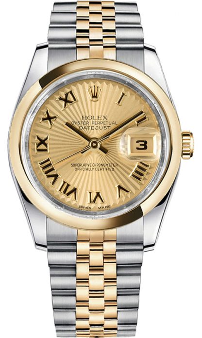 repliche Orologio da uomo Rolex Datejust 36 automatico in oro e acciaio 116203