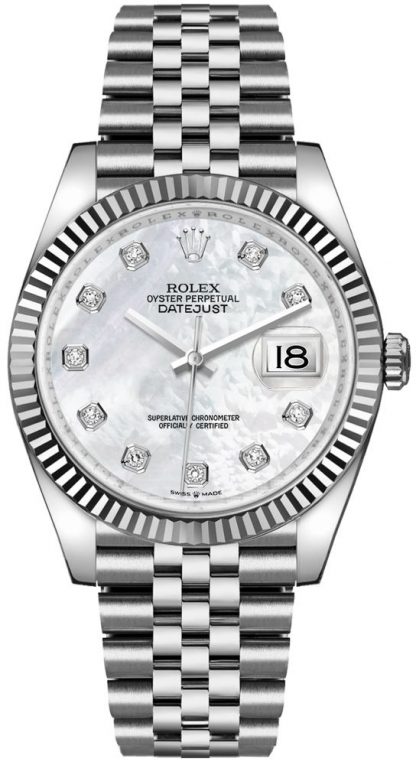 repliche Orologio da uomo Rolex Datejust 36 con madreperla e diamanti 126234