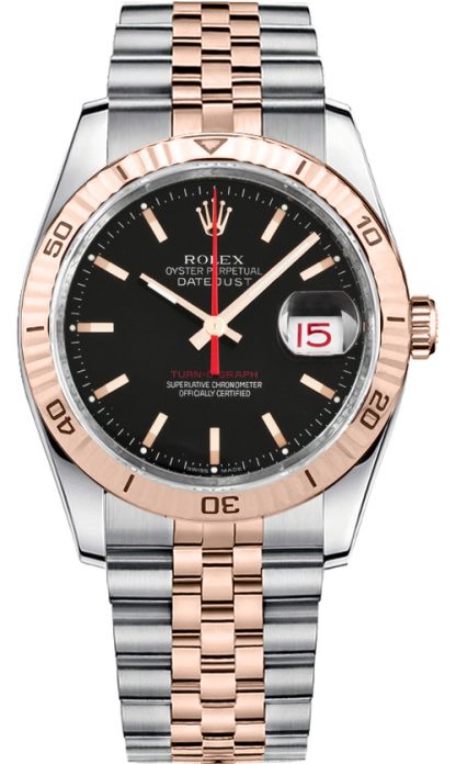 repliche Orologio da uomo Rolex Datejust 36 in oro rosa e acciaio 116261