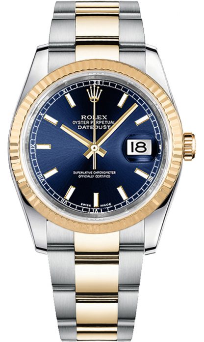 repliche Orologio da uomo Rolex Datejust 36 quadrante blu 116233