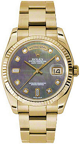 repliche Orologio da uomo Rolex Day-Date 36 in oro giallo massiccio 18 carati 118238