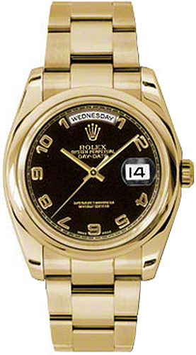 repliche Orologio da uomo automatico Rolex Day-Date 36 in oro 118208