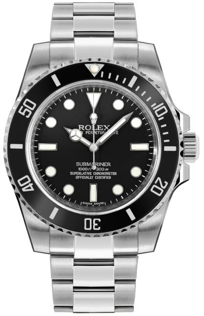 repliche Orologio subacqueo di lusso da uomo Rolex Submariner quadrante nero 114060