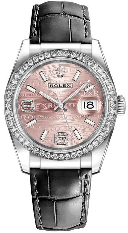 repliche Rolex Datejust 36 Orologio di lusso quadrante rosa 116189